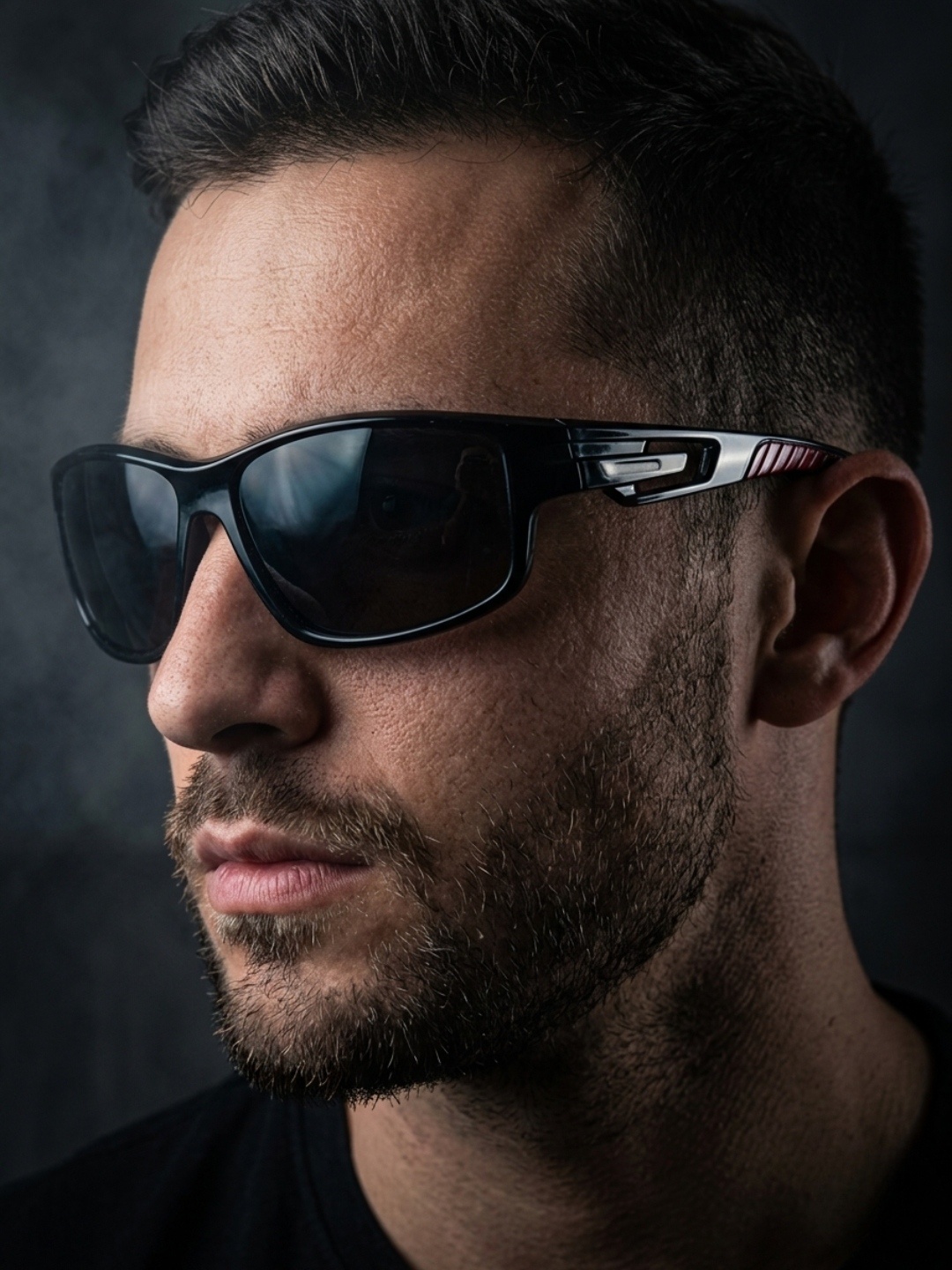 Framesvista Men Wraparound Sports Sunglasses with UV Protection