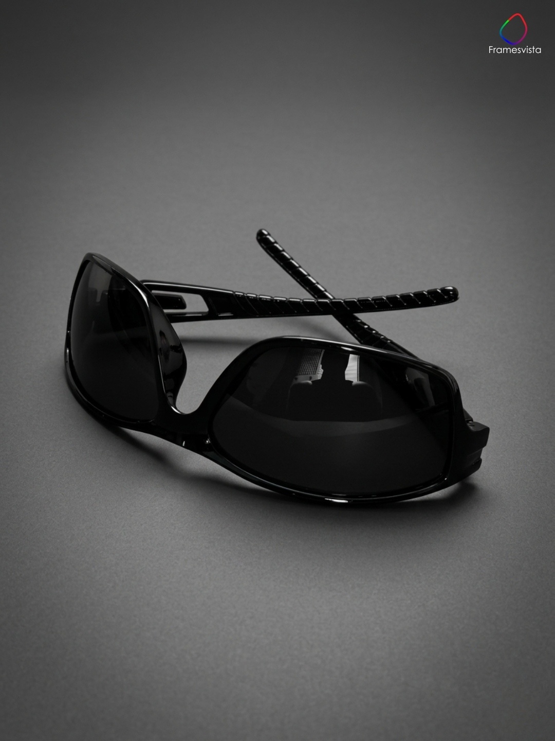 Framesvista Men Wraparound Sports Sunglasses with UV Protection