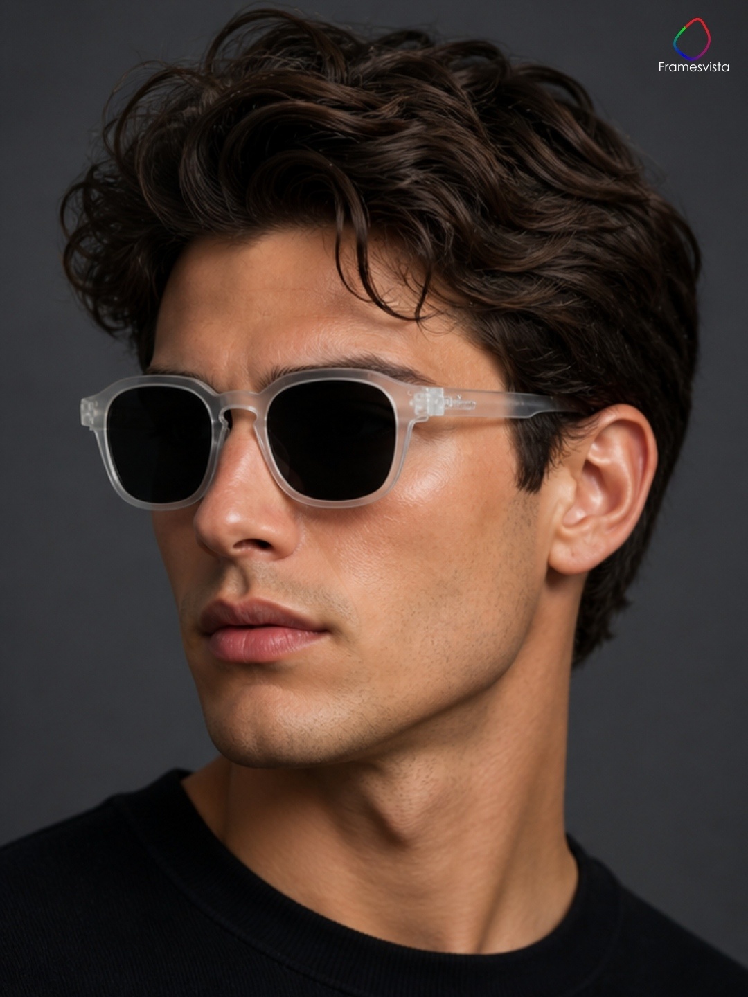 white Square sunglasses