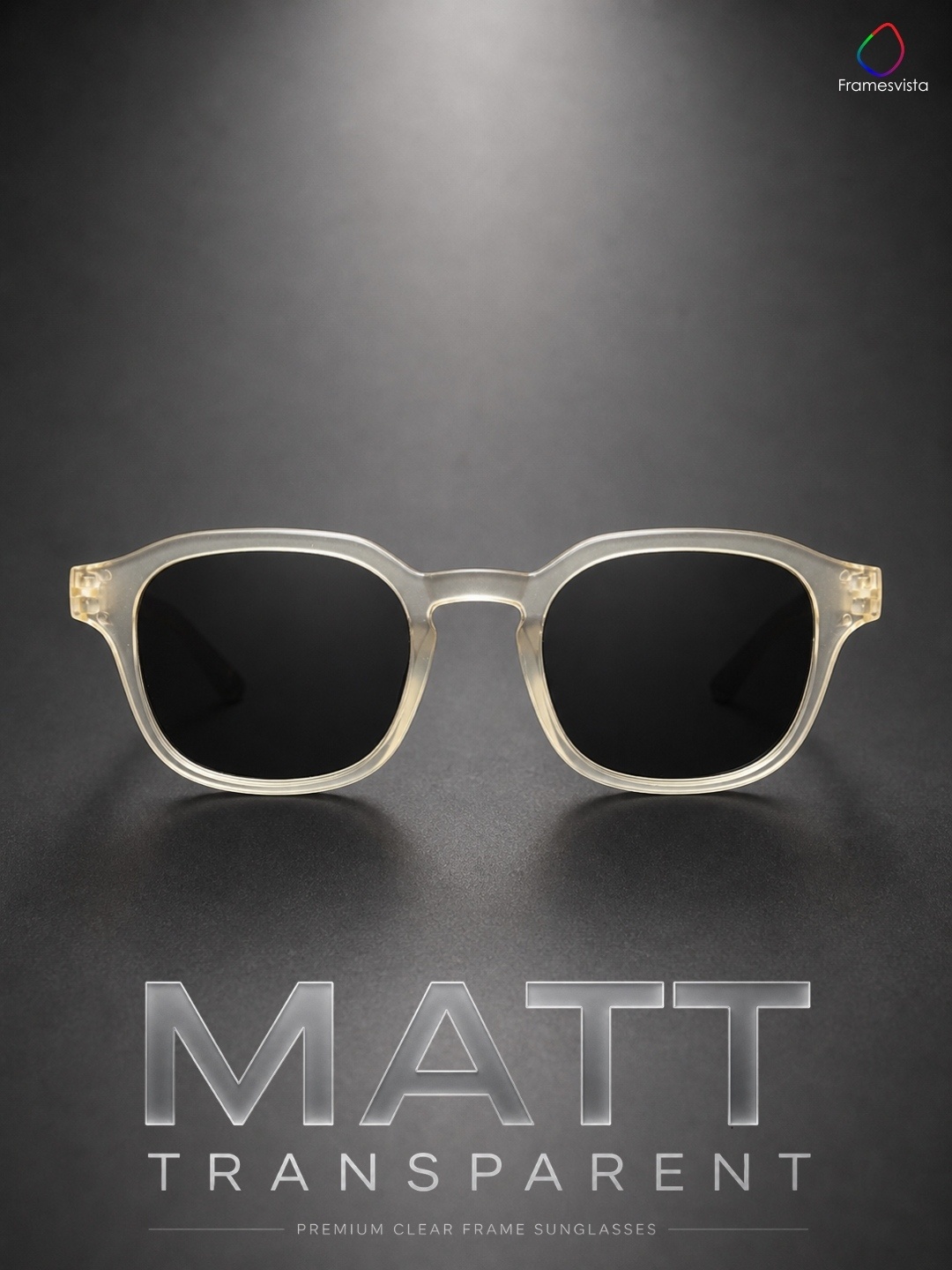white Square sunglasses