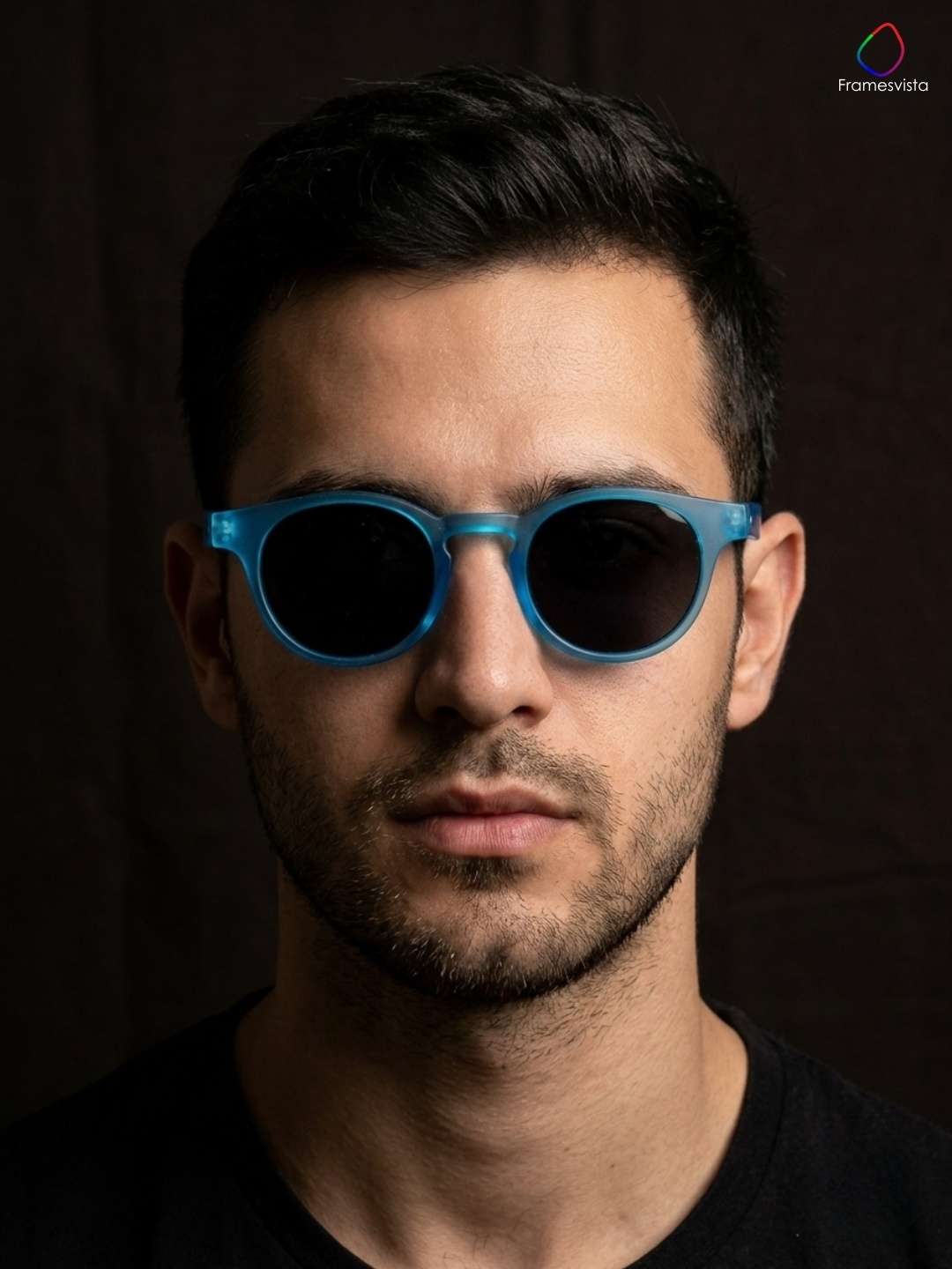 Transparent blue premium frame