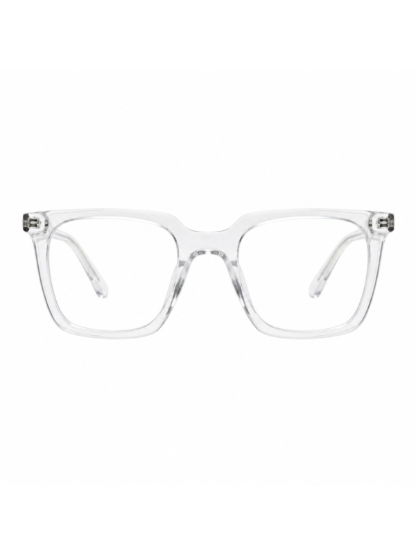 Framesvista FV-TR6804 transparent white square eyeglasses frame front view