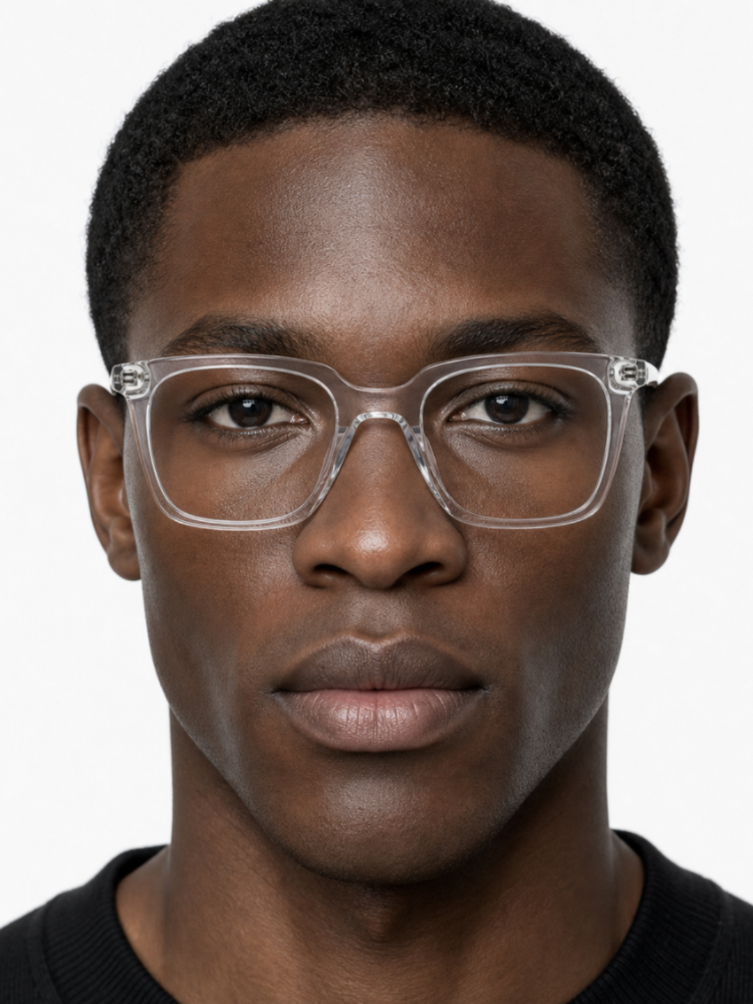 Framesvista FV-TR6804 clear square full-rim eyeglasses angled view