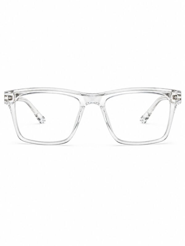 Framesvista FV-3246 transparent white rectangular eyeglasses frame front view