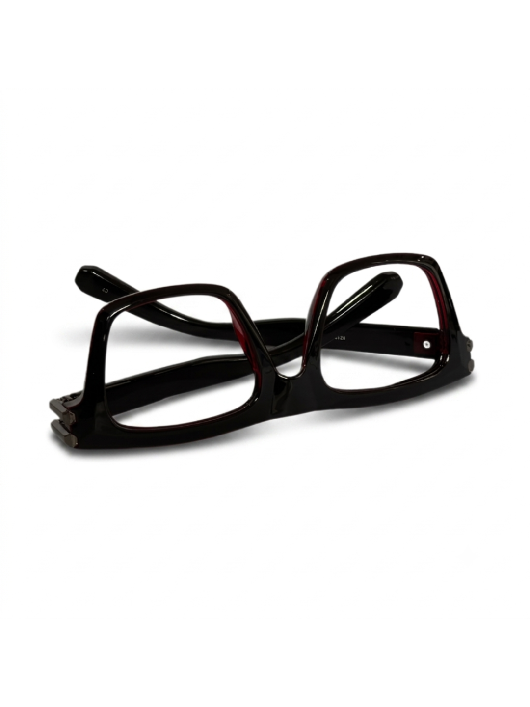 Framesvista FV-82101 deep maroon eyeglasses with contrasting black