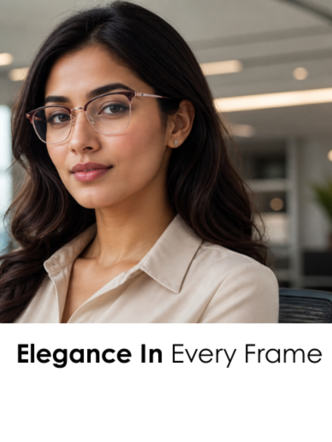 Framesvista rose gold titanium eyeglasses frame with darker upper front
